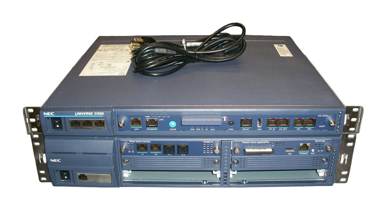 NEC SV8300 Phone System CC-CP31 Includes CD-PVAA, CD-8DLCA, & More