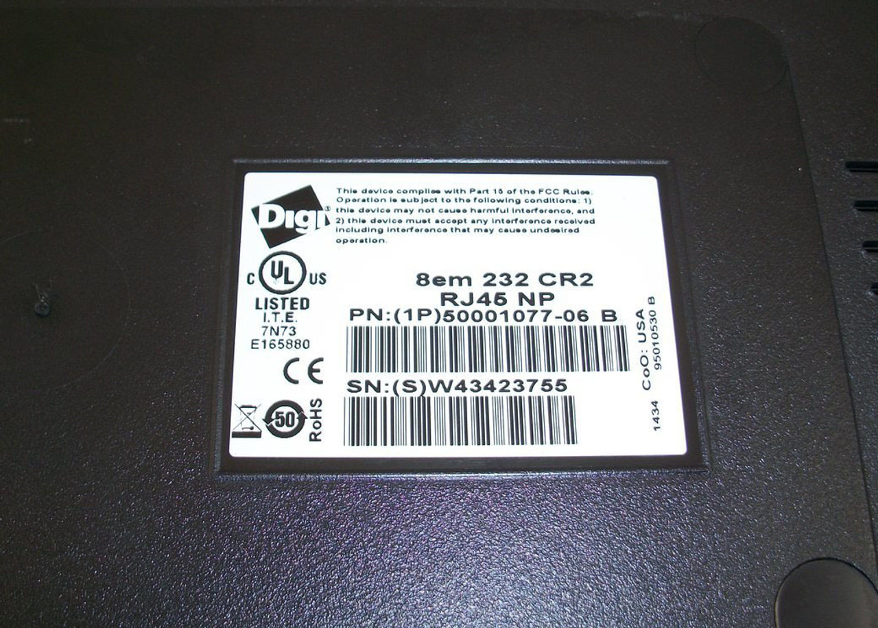 DIGI 50001077-06 8 Port Xem Box with Cable 62080060F