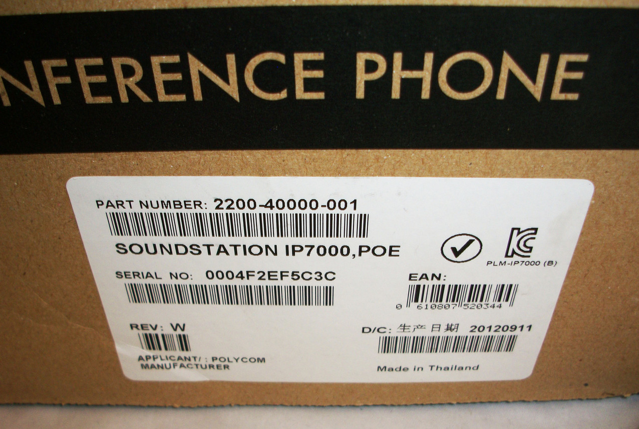 Polycom SoundStation IP 7000 2200-40000-001