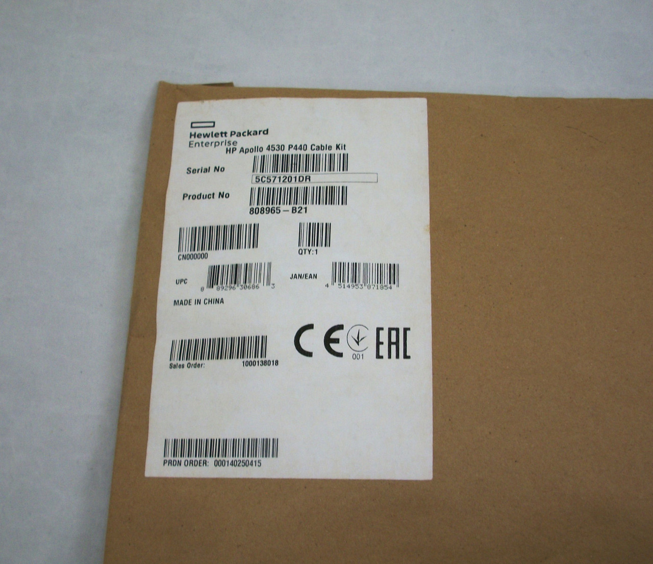 HP Apollo 4530 P440 Cable Kit 808965-B21