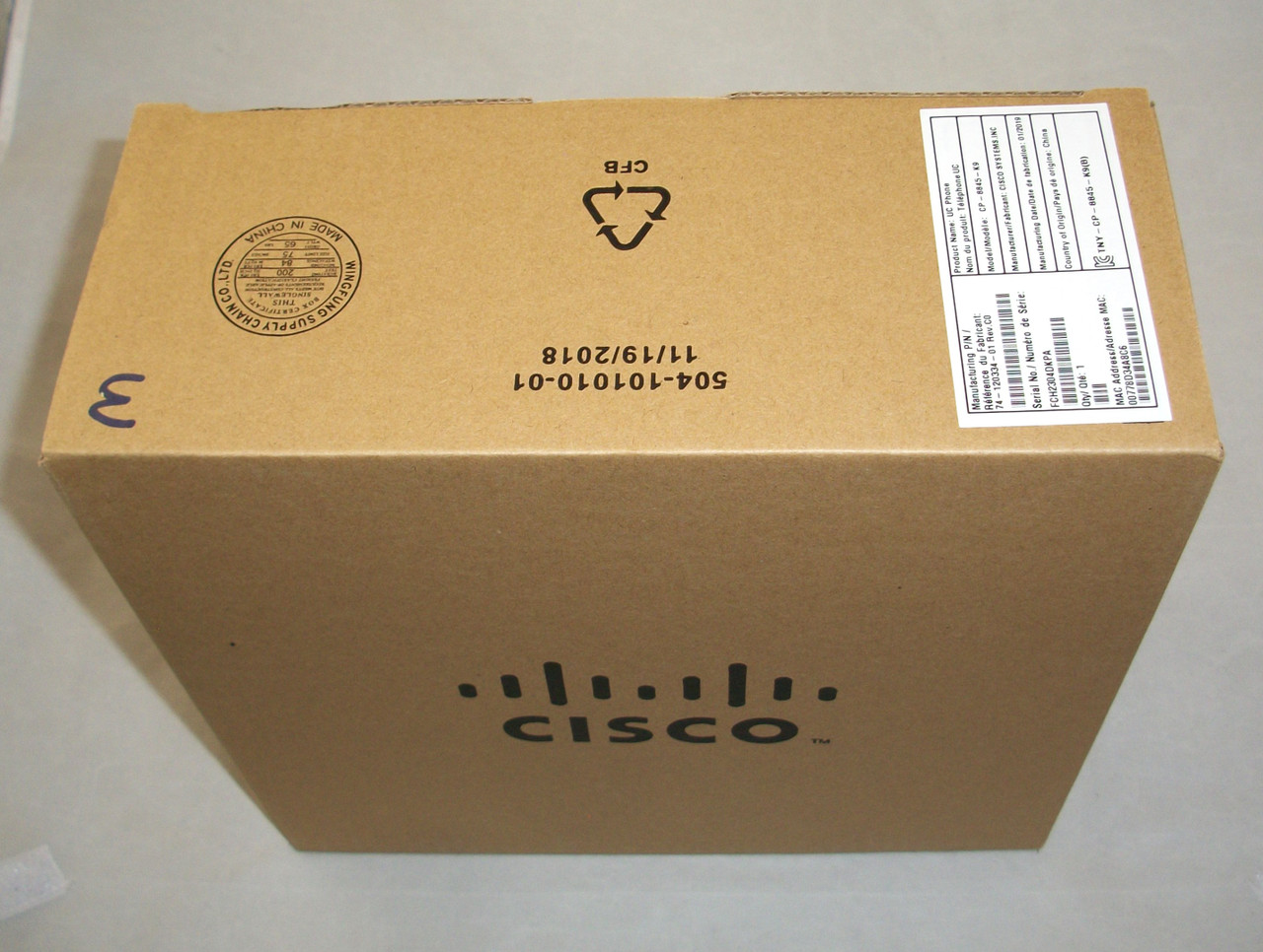 Cisco 8845 5-Line IP Video Phone CP-8845-K9