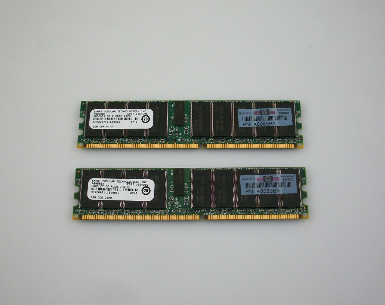 HP C8000 Workstation 4GB (2 X 2GB ) PC2100 DDR SDRAM Memory Kit