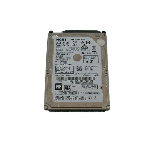 Dell 97DYV 1TB 7200RPM 6GB/S SATA Disk Drive