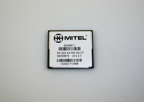 Mitel 50006511 SX-200 AX SW 4G Compact Flash 56009879 v5.0.2.3