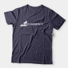 Navy blue t-shirt with a white BigCommerce logo on the front.