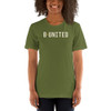 BUnited T-Shirt front view, on a small model.