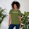 BUnited T-Shirt front view, on a small model.