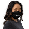 BigCommerce Logo Face Mask front view on a model.