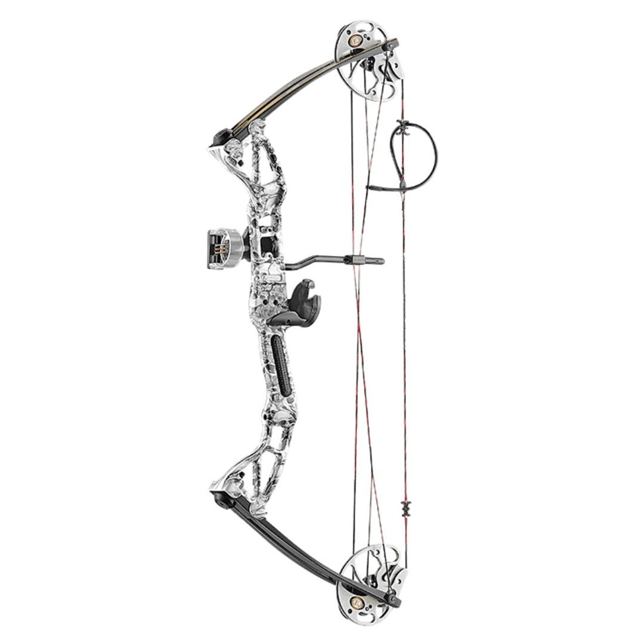 Compound Archery Bow w/ 12 Carbon Arrows Right Handed Camo 