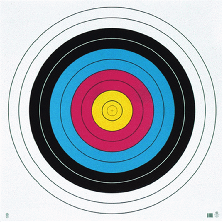 2 x FITA Archery Target Faces - Large - 80cm diameter