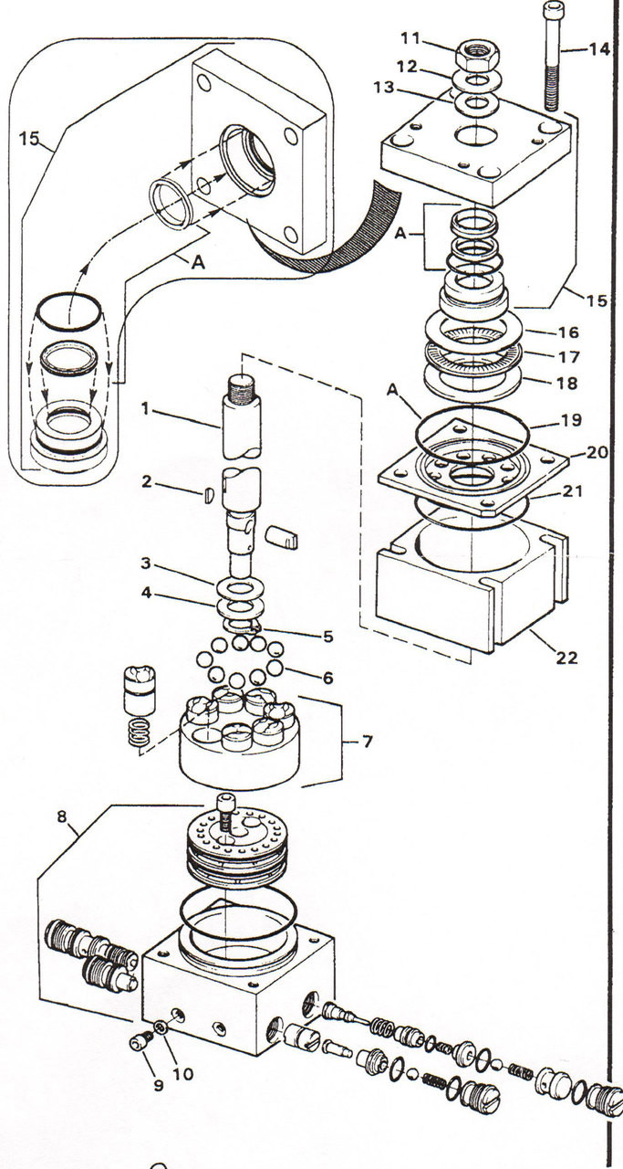 新政　TypeH X Power Steering Box Input (Upper) Seal Kit Datsun 810 280ZX