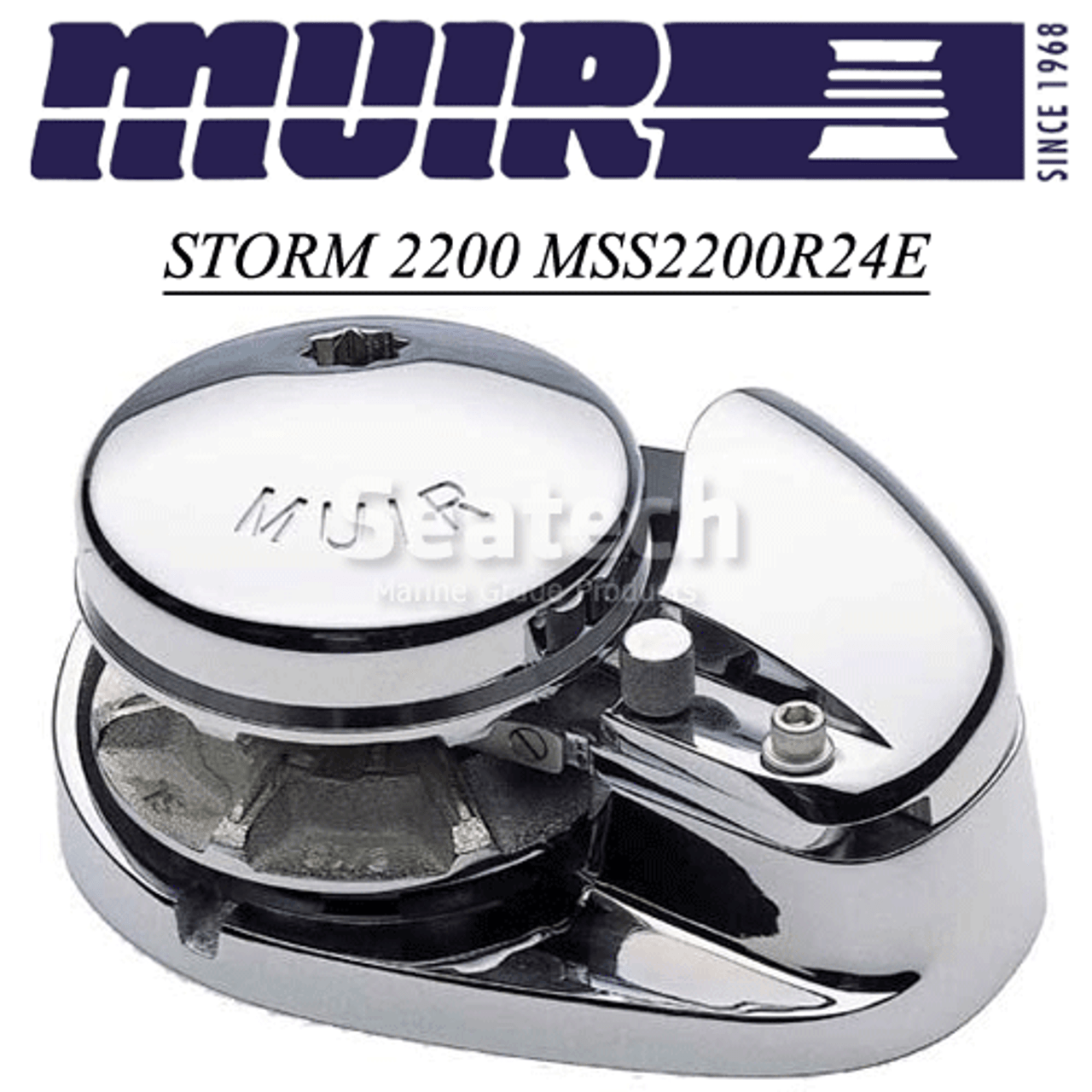 Muir Storm 2200 Low Profile 24V Windlass MSS2200R24E Seatech Marine Muir Storm 2200 Low Profile 24V Windlass MSS2200R24E Seatech Marine