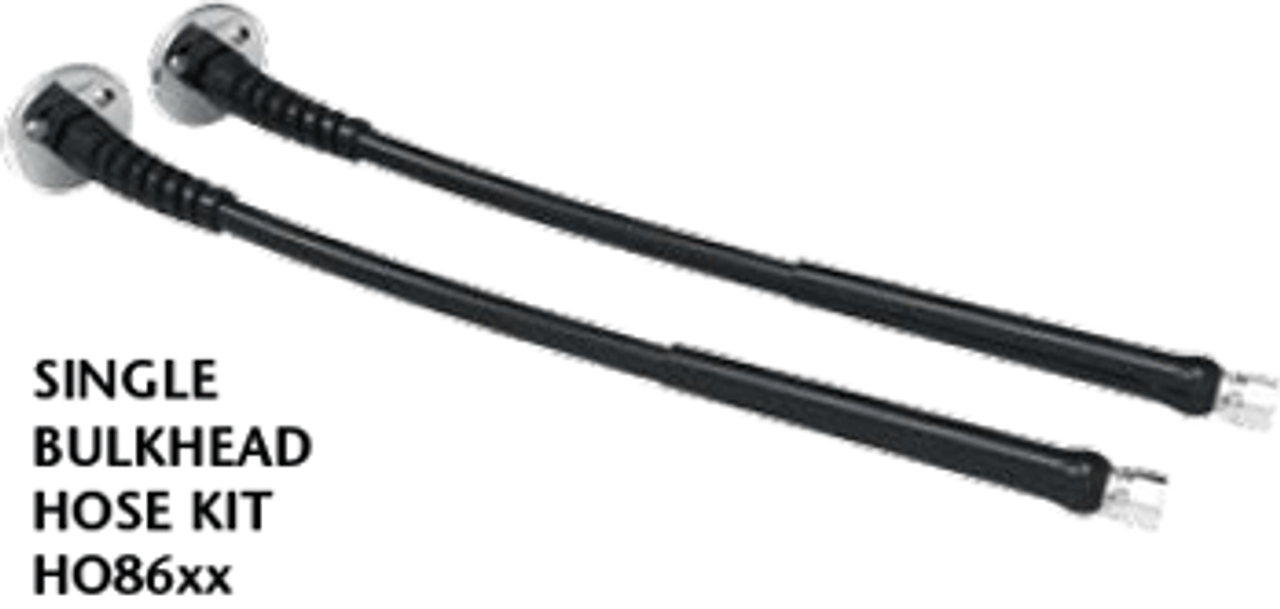 Teleflex SeaStar 22' Black Bulk Head Hydraulic Steering Hoses