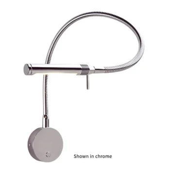 Imtra ILPB24830007 Rugen-Flex LED, 300MM, 10-30VDC, Bulkhead Mt. Matt Chrome - Warm/Red - IP40