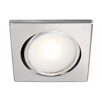 BCM BCM3409K-A90-34 Daytona LED 8-32VDC Satin Steel - Warm - 4W - 90X90mm/3.54X3.54"