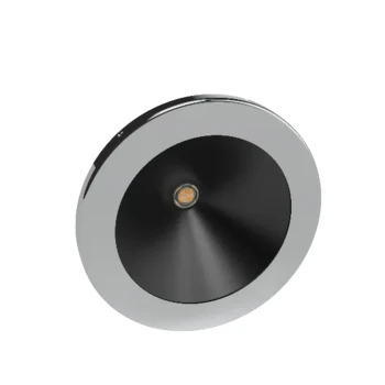 BCM ORLANDO 85AG Anti Glare 3000K, Polished SS Trim Ring, Spring Mounted, 4W, 8-32VDC, IP40 — BCM3520K-A85-4