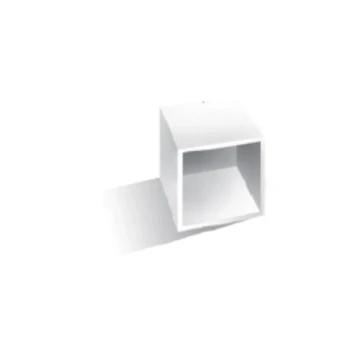 BCM END CAP WITH HOLE FOR 5407 MINI SIDE WAVE NEONFLEX — BCM5407-PEC-WH
