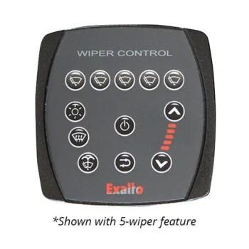 CT3N Wiper panel for 3 Exalto wipers + 5 heaters (24v only) — EX210331224.5WH