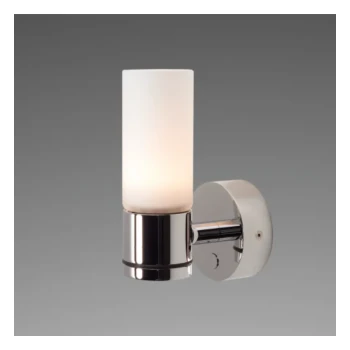 Prebit Sylt Chrome, White Glass Shade & DIM2WARM (3000-2200K) — ILPB21112005