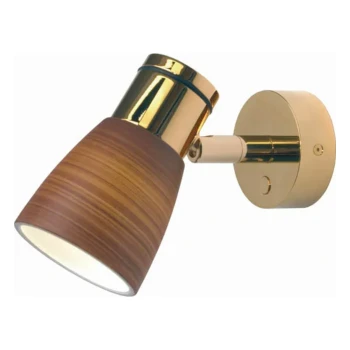 Prebit Munich, Gold w/Brown Glass Shade & DIM2WARM (3000-2200K) — ILPB21112309