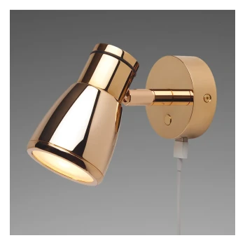 Prebit Munich, Gold with Gold Metal Shade With USB-C Charger, Dim2Warm 3000K-2200K — ILPB21112509USB