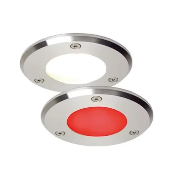 Prebit Emden-Medium LED, Stainless Steel, Warm White/Red Master (Dimmable), 10-30VDC, IP67 — ILPB23303505
