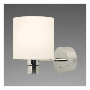 Prebit Nova XL LED Wall Lamp, 6W, WW, Dim2Warm, Switch, Matt Chrome, 10-30vDC — ILPB25123807