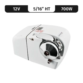 Lofrans LION 1000, WHITE, 12VDC, 700W 5/16"HT GYPSY, FREE FALL — LW290-FF-5/16