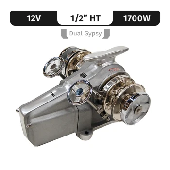 Lofrans FALKON, 12V, 1700W, DUAL GYPSY 1/2"HT GYPSY X 2 — LW500ANDG-1/2