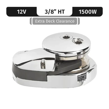 Lofrans PROJECT 1500/X3, 12VDC, 1500W LOW-PROFILE, LONG SHAFT, 3/8"HT GYPSY — LW7942LX-3/8