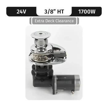 Lofrans PROJECT 1500/X3, 24VDC, 1700W CAPSTAN, LONG SHAFT, 3/8"HT GYPSY — LW7962C/1X-3/8