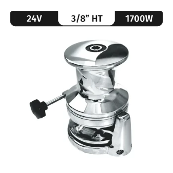Lofrans SX3.5 ROUND BASE, 24VDC, 1700W CAPSTAN, 3/8"HT GYPSY — LW7972C/1-3/8