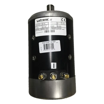 Lofrans Motor 24V/1700W B14 Round Flange 3-term. 19MM shaft — LWP1724