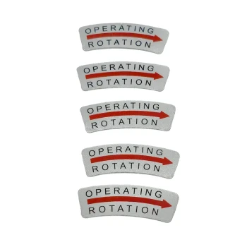 Lofrans Directional Label Arrow Clockwise, 13x37mm — LWP633362
