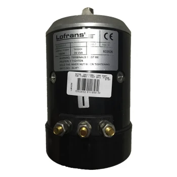 Lofrans Motor, 24V/1500W, 14mm Shaft For Tigres - Post 2012, #1250B — LWP8254