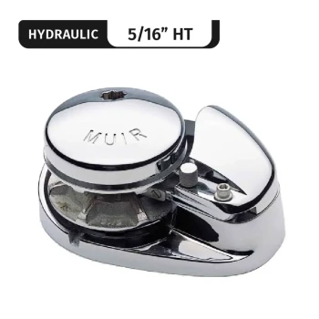 Muir windlasses Storm VR1250, Stainless Steel, Hydraulic, Low- Profile, Vert. Rope/Chain Windlass f/ 5/16"HT/BBB — M1250LH-5/16H
