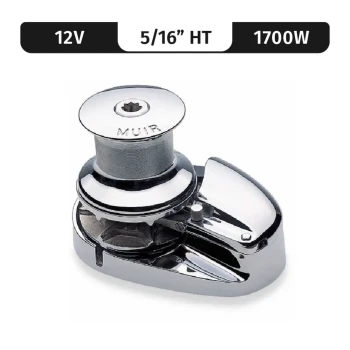 Muir windlasses Storm VRC3500, Stainless Steel, 12V, 1700W Capstan, Vert. Rope/Chain Windlass f/ 5/16"HT — M3500C12-5/16H