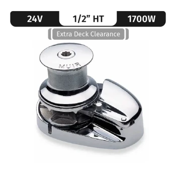Muir windlasses Storm VRC3500, Stainless Steel, 24V, 1700W Capstan, Vert. Rope/Chain Long Shaft 1/2"HT — M3500C24X-1/2H