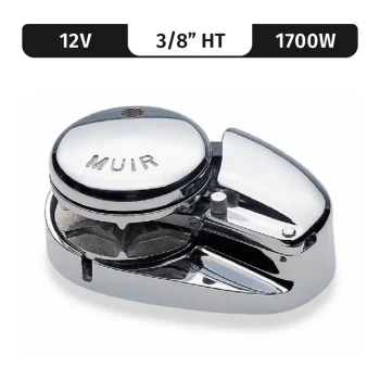 Muir windlasses Storm VR3500, Stainless Steel, 12V, 1700W Low-Profile, Vert. Rope/Chain Windlass f/ 3/8"HT — M3500L12-3/8H