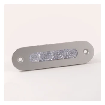 Cabin Denmark LED Courtesy Light 1039 Series 24V Titan Aluminum, Red Light — MC1039RE-24V