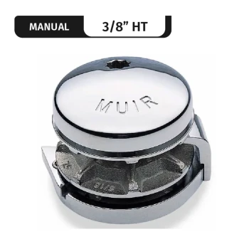 Muir windlasses Easyweigh 500 Manual, Round Base Low-Profile, Vert. Windlass f/ 3/8"HT — MVM500-3/8