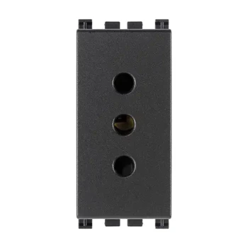 Imtra ARKE: 2P+E 10A ITALIAN STANDARD P11 OUTLET GREY — VM19201