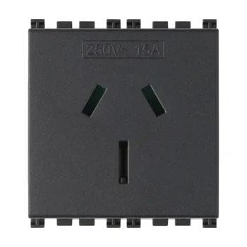 Imtra ARKE: 2P+E 15A SICURY OUTLET AUSTRALIAN STANDARD, GREY — VM19262