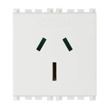 Imtra ARKE: 2P+E 15A SICURY OUTLET AUSTRALIAN STANDARD, WHITE — VM19262.B