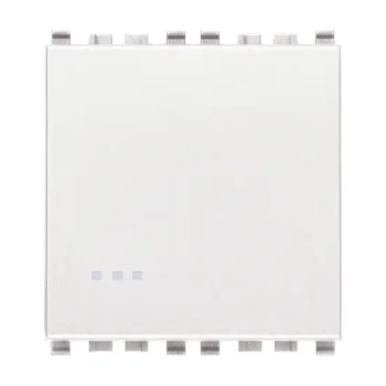 Imtra EIKON: 1P 10AX 2M 1-WAY SWITCH SCREWLESS WHITE — VM20000.FX.2.B 