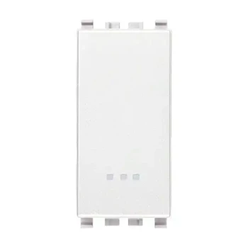 Imtra EIKON: 1P 10AX 2-WAY SWITCH SCREWLESS WHITE — VM20004.FX.B   