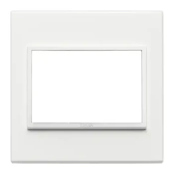 Imtra EIKON: COVER PLATE 3M BRITISH STANDARD TOTAL WHITE — VM21648.17     