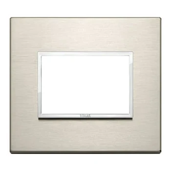Imtra Eikon Evo Plate, Natural Bronze Aluminum, 3 Module — VM21653.04