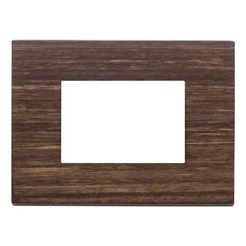 Imtra EIKON EXE COVER PLATE 3-MODULE SOLID WOOD, EUCALYPTUS — VM22653.33     