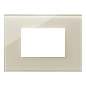Imtra EIKON EXE COVER PLATE 3-MODULE CRYSTAL, CANVAS WHITE — VM22653.72     